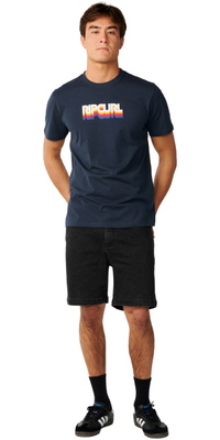 2026 Rip Curl M&auml;nner Strömlinien Ähnlich Mumma T-Shirt 13SMTE - Dark Navy