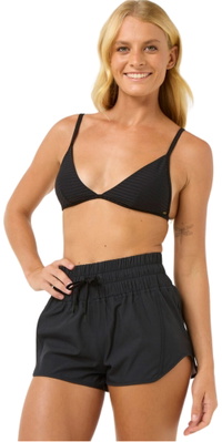2026 Rip Curl Frauen High Waist Retro Volley 3 Boardshorts 01QWBO - Black