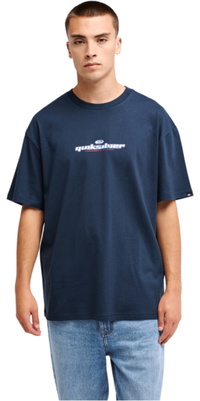 2026 Quiksilver M&auml;nner Faulenzer T-Shirt EQYZT08444 - Dark Navy