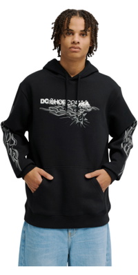 2026 DC Shoes M&auml;nner Seitige Flamme Hoodie EDYSF03285 - Black