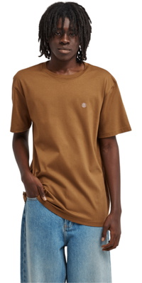 2026 Element M&auml;nner Stickerei-Emblem-T-Shirt ELYKT00168 - Sepia
