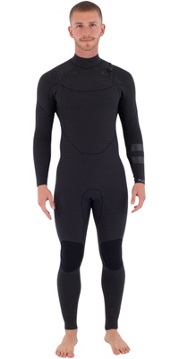 2025 Hurley Männer Plus 5/3mm Brustreißverschluss Neoprenanzug MFS0012504 - Black