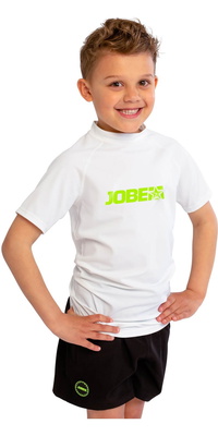 2025 Jobe Junior Short Sleeve Rash Vest 544223003 - White
