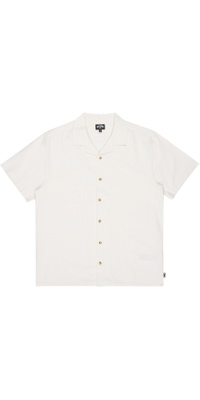 2026 Billabong M&auml;nner Urlaub Leinenhemd EBYWT03030 - Off White