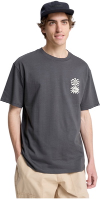 2026 Quiksilver M&auml;nner Evo Blüte Des Friedens T-Shirt EQYZT08264 - Tarmac