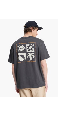 2026 Quiksilver M&auml;nner Evo Blüte Des Friedens T-Shirt EQYZT08264 - Tarmac