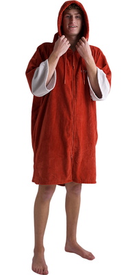 2026  Dryrobe   Bio-Frottee-Bademantel Mit Durchgehendem Reißverschluss ORGANICFZTRBO - Burnt Orange
