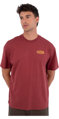 2026 Hurley M&auml;nner Fliege T-Shirt HSP26MMTS09553622 - Cherry Crimson