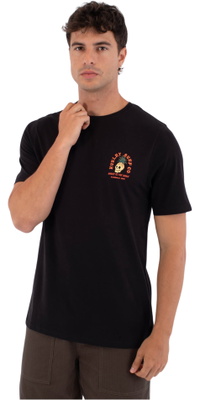 2026 Hurley M&auml;nner Druckpresse Berjim T-Shirt MTSEUED0001 - Black