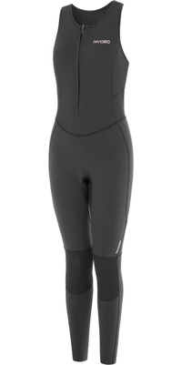 2026 Nyord Frauen Solu Yulex 2/2mm Rei&szlig;verschluss Vorne Long Jane Neoprenanzug SOLWLJ22001 - Black