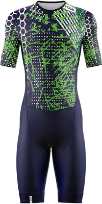 2026 HUUB Männer Collage Tri-Suit COLTSNL  Navy / Limette
