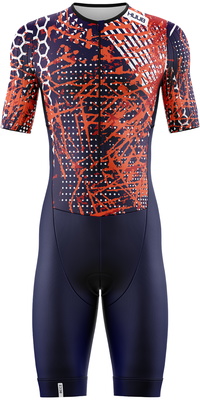 2026 HUUB Männer Collage Tri-Suit COLTSNO  Navy / Orange