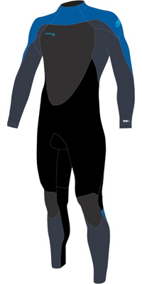 2026 O'Neill Junior Epic 5/4mm R&uuml;ckenrei&szlig;verschluss Neoprenanzug 4219B - Black / Slate / Baliblu