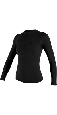 2026 O'Neill Womens Basic Skins Long Sleeve Rash Vest 5718 - Black