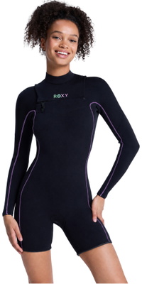 2026 Roxy Frauen Elite Xtra Stretch 2mm Brustrei&szlig;verschluss Lang&auml;rmel Fr&uuml;hlings-Neoprenanzug 26BW243501 - Dahlia