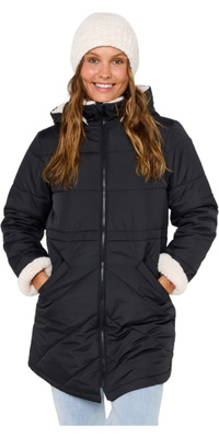 2026 Rip Curl Frauen Anti-Serie Anoeta Lange Linie Jacke 03PWJA - Washed Black