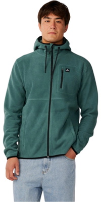 2026 Rip Curl M&auml;nner Abgereist Polar Reißverschluss Durch Fleece 08VMFL - Muted Green