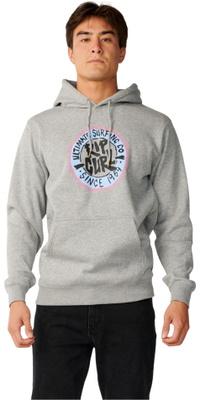 2026 Rip Curl M&auml;nner Stromlinien-Hoodie 0CRMFL - Grey Heather