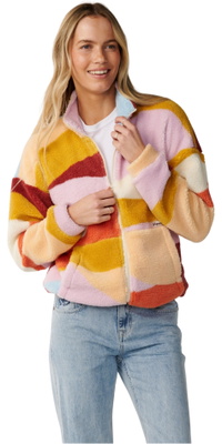 2026 Rip Curl Frauen Retro-Style Swell Standard Polar Reißverschluss Fleece 0D7WFL - Multi