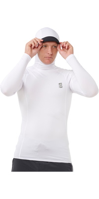 2026 Rip Curl M&auml;nner S-Series UPF Perf Lang&auml;rmel Mit Kapuze Rash Vest 18CMRV - White