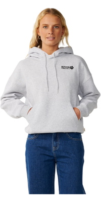2026 Rip Curl Womens Surf Puff Heritage Hoodie 0A0WFL - Grey Marle / Black