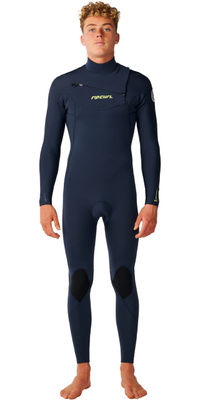 2026 Rip Curl Mens Dawn Patrol Pro 3/2mm Chest Zip Wetsuit 16XMFS - Navy