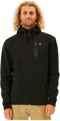 2026 Rip Curl M&auml;nner Abgereist Anti-Serie Fleece CFEDB9 - Black