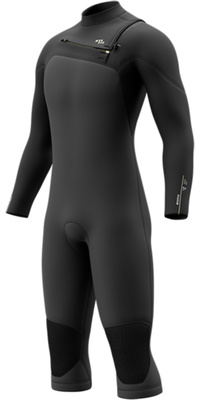 2026 Mystic Männer Motion 4/3mm Brustreißverschluss Langärmel Short Leg Neoprenanzug 35000.270010 - Black