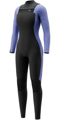 2026 Mystic Frauen Haven 4/3mm Doppelter Brustreißverschluss Neoprenanzug 35000.270046 - Iris Blue
