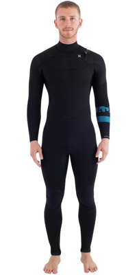 2026 Hurley M&auml;nner Plus 4/3mm Neoprenanzug MFS0012403 - Black / Skyblue