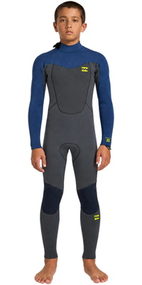 2026 Billabong Junior Absolute Core 4/3mm Rückenreißverschluss Neoprenanzug ABBW100164 - Dark Denim
