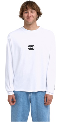 2026 Billabong M&auml;nner Schiene OG Langarm T-Shirt EBYZT00666 - White