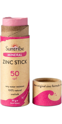 2026 Suntribe Organic Mineral Zinc Sun Stick SPF 50 STZS - Pretty Pink