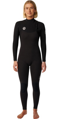 2027 Rip Curl Frauen Elasto 5/4mm Zip-frei Neoprenanzug 17WWFS - Black