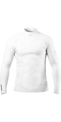2026 Zhik Männer Eco UPF50+ Langarm Spandex Rash Guard DTP-0063 - White