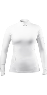 2026 Zhik Damen Eco Langarm Spandex Top Dtp-0063-w-wht - Weiß