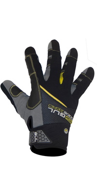2025 Gul Junior Code Zero Sommer Voller Finger Segelhandschuhe Schwarz Gl1239-b6