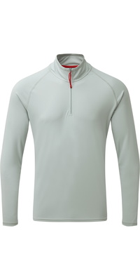 2026 Gill Herren Uv Tec Zip Neck Top Grau Uv009