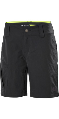 2025 Helly Hansen Frauen Qd Cargo Shorts Ebenholz 33942
