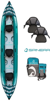 2026 Spinera Hybris 500 HDDS 3 Personen Kajak Mit Tasche, 2 Flossen, 2 Kajaksitze SP-K-HYB-500 -.. Green