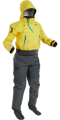 2025 Palm Frauen Bora Touring Kajak Trockentauchanzug 12383 - Yellow / Jet Grey