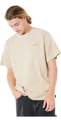 2025 Rip Curl Männer Medina Distressed Tee 0TKMTE - Khaki Sand
