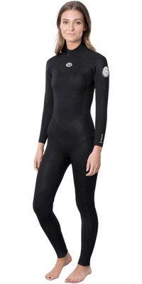 Rip Curl Frauen Freelite 4/3mm Rückenreißverschluss Neoprenanzug 119WFS - Black