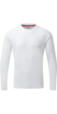 2026 Gill Herren Langarm Uv Tec Tee Weiß Uv011