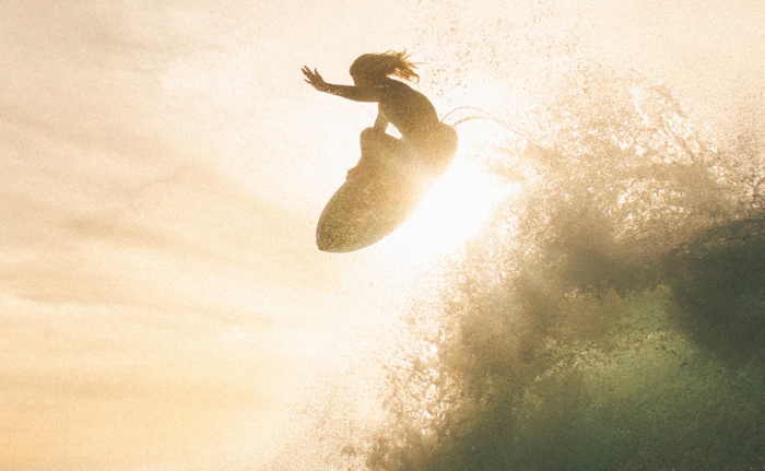 Surfer silhouette