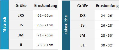 Gul Junior Marine Garments 19 0 Größentabelle