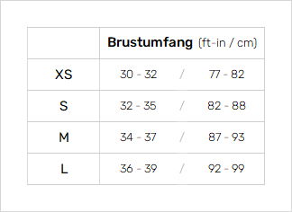Mystic Womens Impact Vest Womens Größentabelle