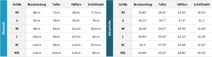 Sail Racing Mens Garments 21 Mens Größentabelle