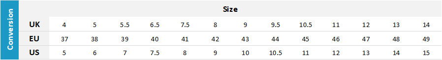 Gill Mens Footwear 19 0 Size Chart