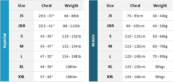 Gul Gamma BA 19 0 Size Chart